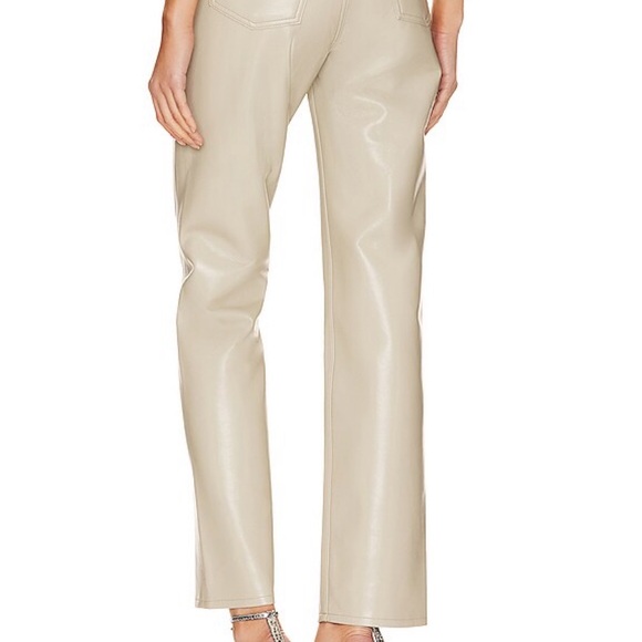 AGOLDE leather pants size 27 beige - Picture 4 of 14